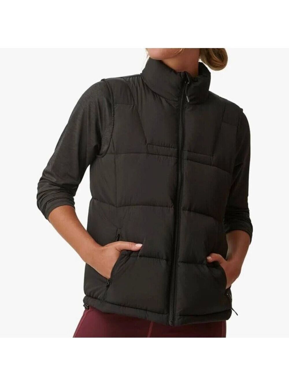 ✨✨BASS OUTDOOR Women’s Puffer Vest – Quilted Gilet with Front Zipper X-Large NWT